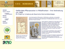 Tablet Screenshot of herbar.nhg-nuernberg.de